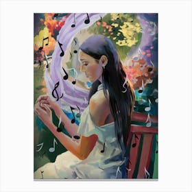 Music Notes 3 Canvas Print