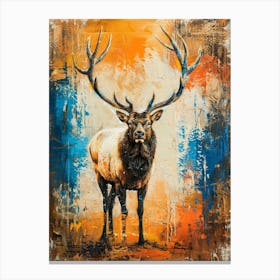 Elk painting 4 Canvas Print