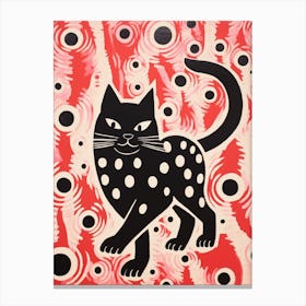 Black Cat 7 Canvas Print