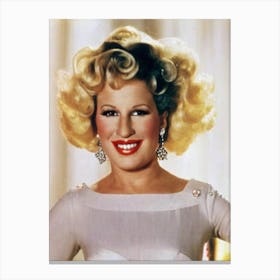 Bette Midler Retro Collage Movies Canvas Print