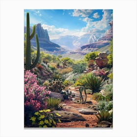 Arizona Cactus Desert Canvas Print