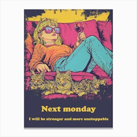 Unstoppable girl Canvas Print