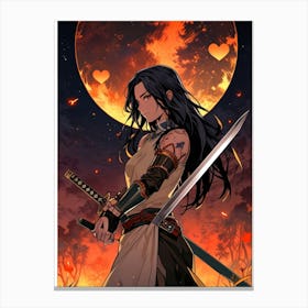 Samurai Swordsman Canvas Print