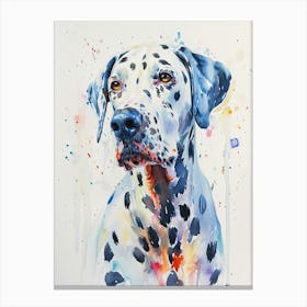 Dalmatian Watercolor Painting 1 Canvas Print