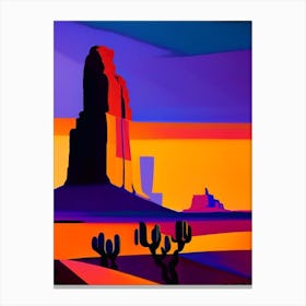 Desert Abstract Sunset 2 Canvas Print