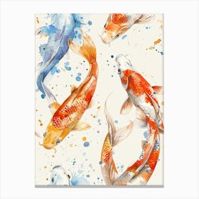 Watercolor Koi 05 Canvas Print