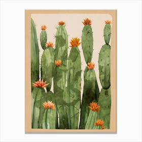 Blooming Cactus 1 Canvas Print
