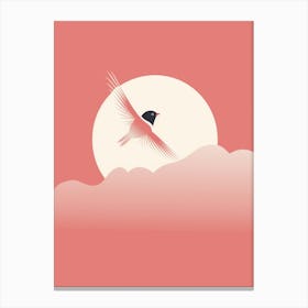 Minimalist Swallow 1 Illustration Canvas Print