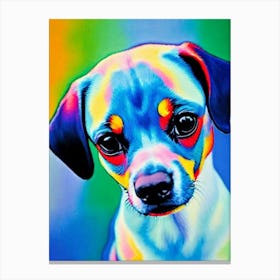 Miniature Pinscher Fauvist Style dog Canvas Print