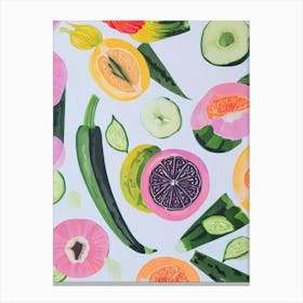 Abstract Veg vegetable Canvas Print