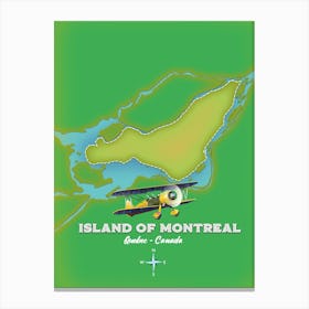 Island Of Montreal Quebec Canada Canvas Print