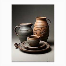 Pots And Utensils Canvas Print