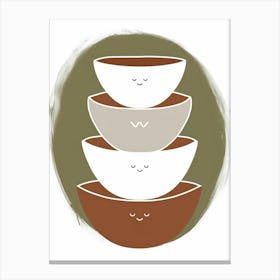 Stack Of Bowls Canvas Print