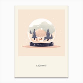 Lapland Finland 2 Snowglobe Poster Canvas Print