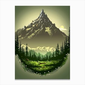 Mountain Landscape 25 Canvas Print