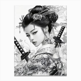 Geisha Canvas Print