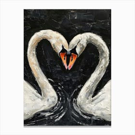 Love Swans Canvas Print