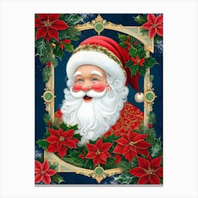 Santa Claus Style William Morris 3 Canvas Print