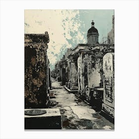 St Louis Cemetery No 1 Painting 3 Canvas Print