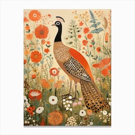 Pheasant 1 Detailed Bird Painting Canvas Print