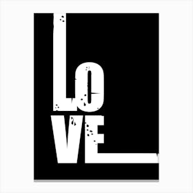Love Typography Canvas Print