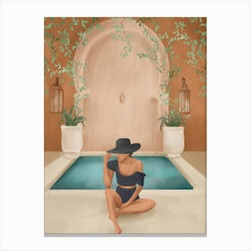 Weekend at my Pool II Canvas Print