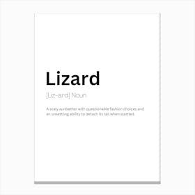 Lizard Definition Meaning Canvas Print