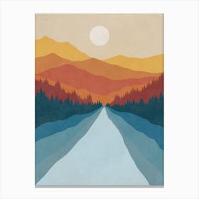 Road In The Mountains Canvas Print