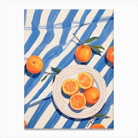 Apricots Fruit Summer Illustration 6 Canvas Print