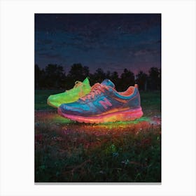 Glow In The Dark Shoes Canvas Print