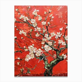 Blossoming Almond Tree Canvas Print