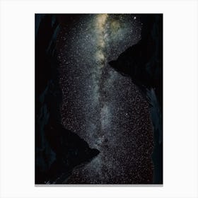 Mountains Surreal Milkyway Canvas Print