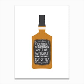 Whisky Shot Canvas Print
