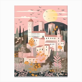 Assisi 2, Italy Illustration Canvas Print