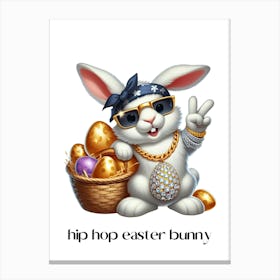 Easter bunny hip hop.kids rooms.nursery rooms.gifts for kids.8 Canvas Print