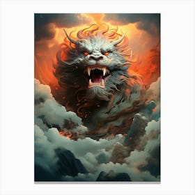 Dragon In The Clouds Canvas Print