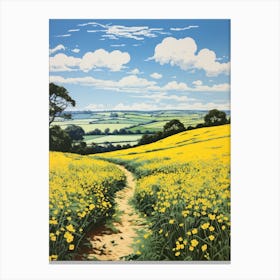 Yellow Field Canvas Print