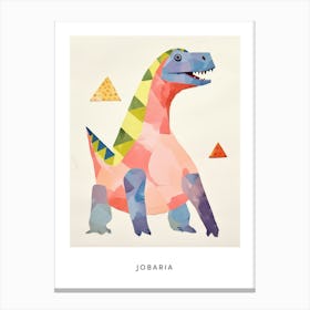 Nursery Dinosaur Art Jobaria 3 Poster Canvas Print