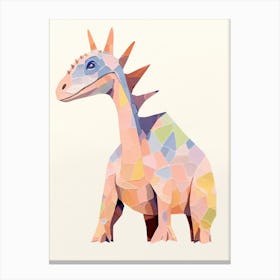 Nursery Dinosaur Art Chasmosaurus 1 Canvas Print