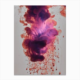 Ink Splatter Canvas Print