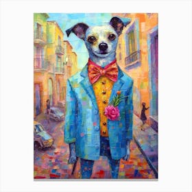 Glamour Paws; A Dog 'S Fashionable Canvas Canvas Print