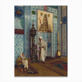 In The Mosque, Rudolf Ernst Canvas Print