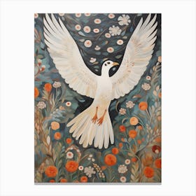 Albatross Detailed Bird Painting Canvas Print
