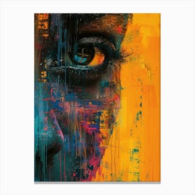 Abstract Of A Woman'S Face 1 Canvas Print