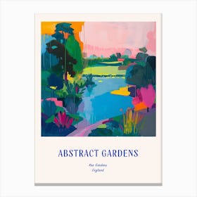 Colourful Gardens Kew Gardens United Kingdom 5 Blue Poster Canvas Print