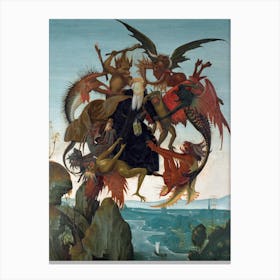 The Torment Of Saint Anthony, Michelangelo Buonarroti Canvas Print