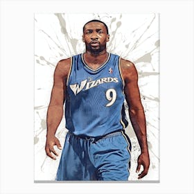 Gilbert Arenas Washington Wizards 1 Canvas Print