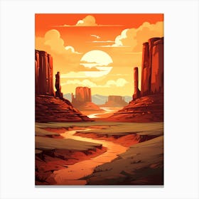 Desert Landscape Canvas Print