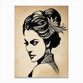 Rockabilly VIntage Pinup Girl Art Print by The Marmalade Cat - Fy