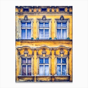Windows Of Krakow Canvas Print